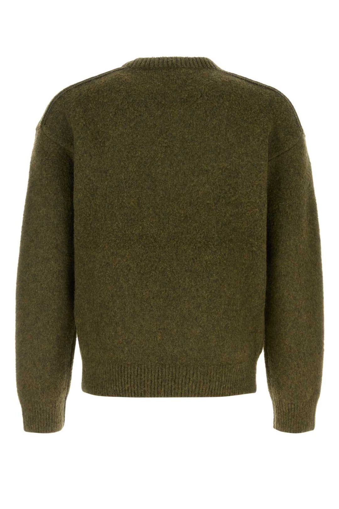 Burberry Men Olive Green Wool Blend Sweater