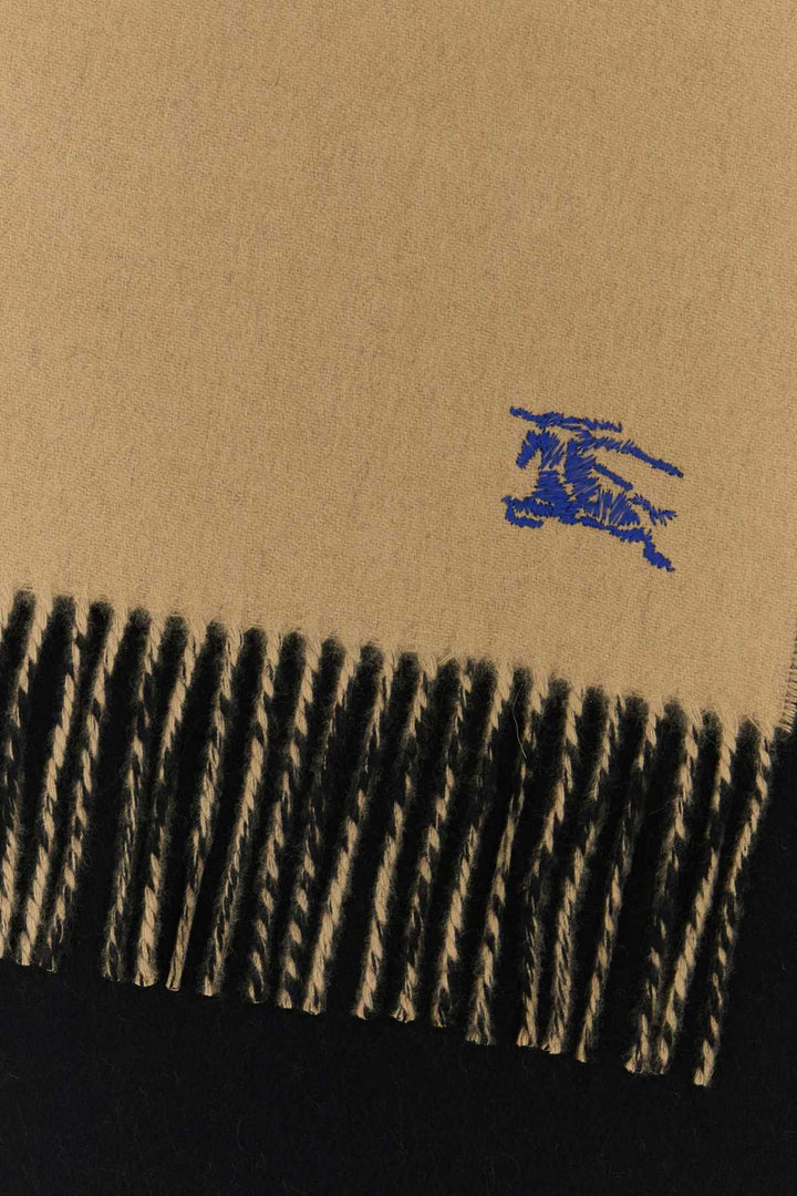 Burberry Unisex Beige Cashmere Reversible Scarf