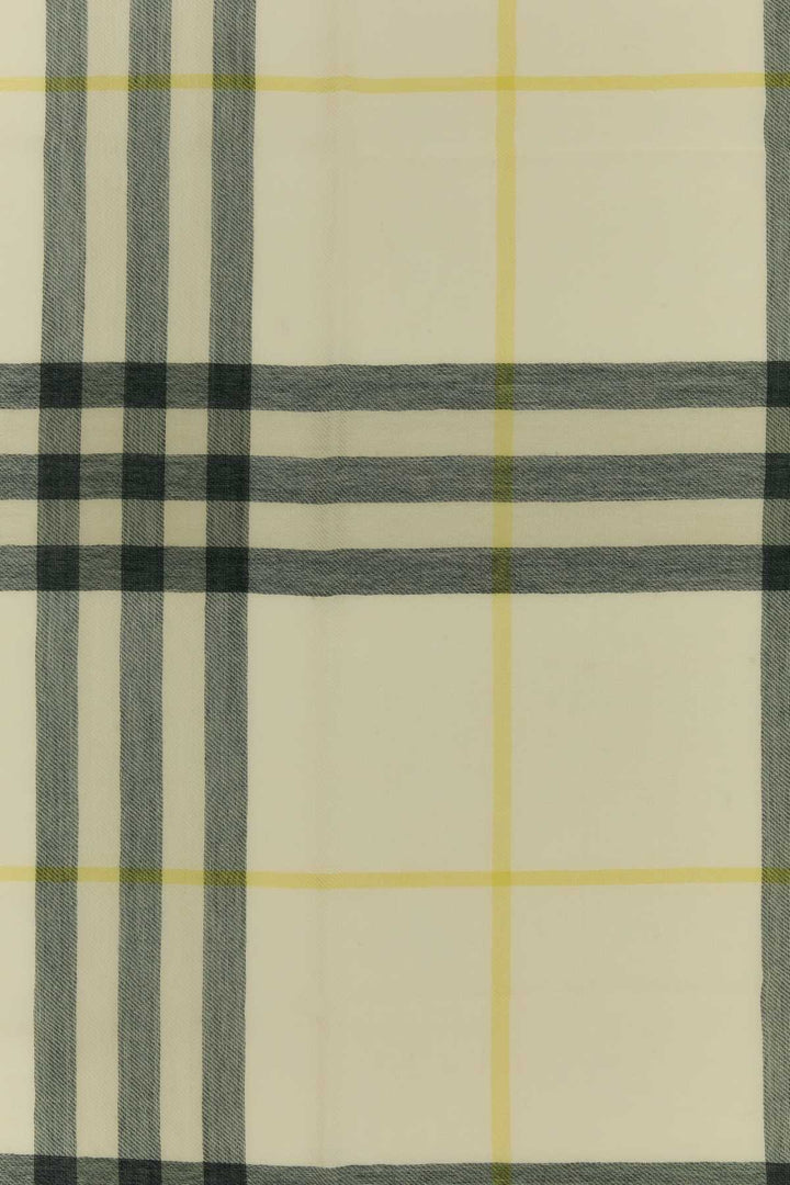 Burberry Unisex Embroidered Wool Scarf