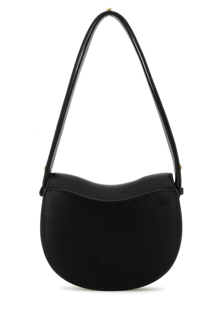 Burberry Women Black Leather Small Rocking Horse Shoulder Bag