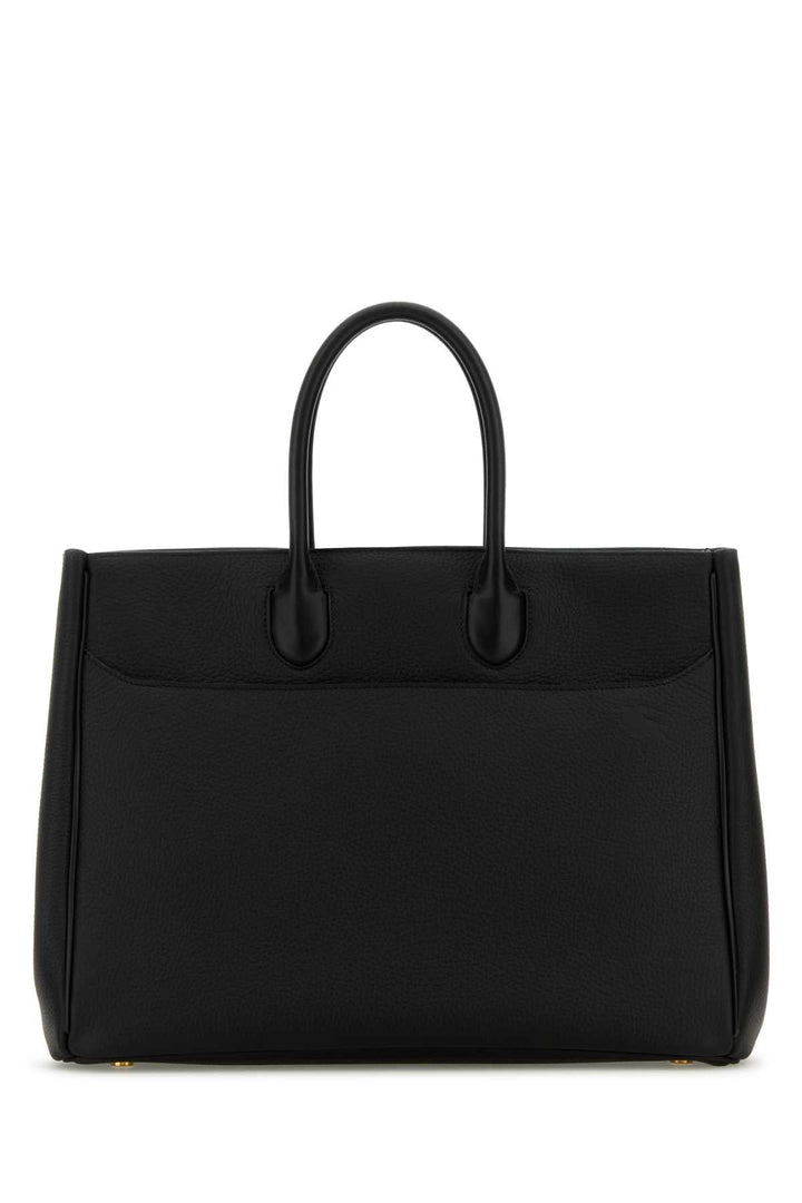 Burberry Women Black Leather Medium Rocking Horse Handbag