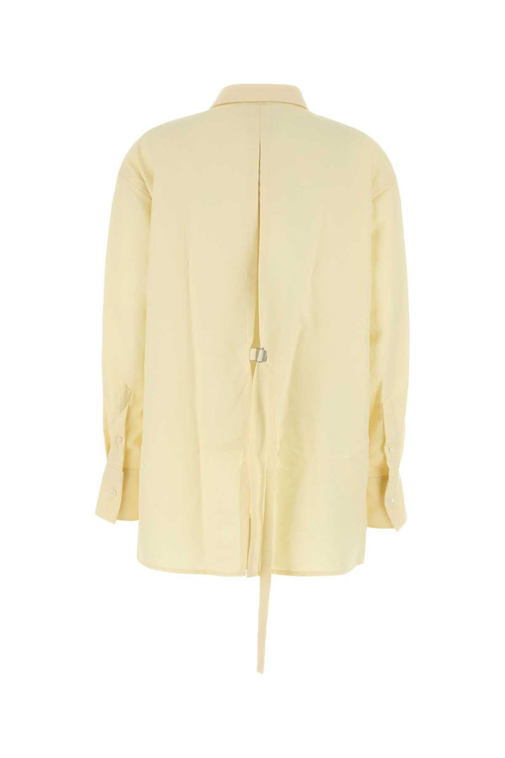 Ami Women Pastel Yellow Wool Oversize Shirt