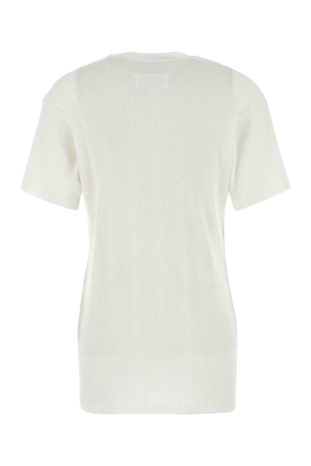 Maison Margiela Women White Cotton Blend T-Shirt