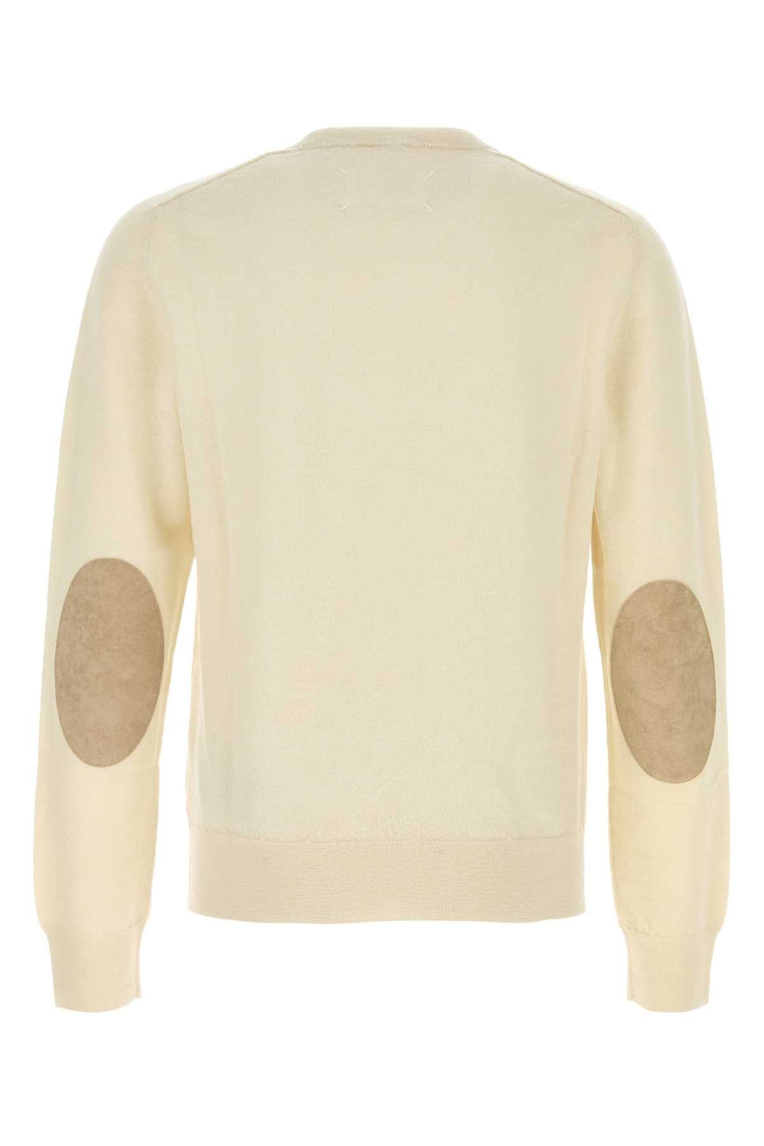 Maison Margiela Men Ivory Wool Sweater
