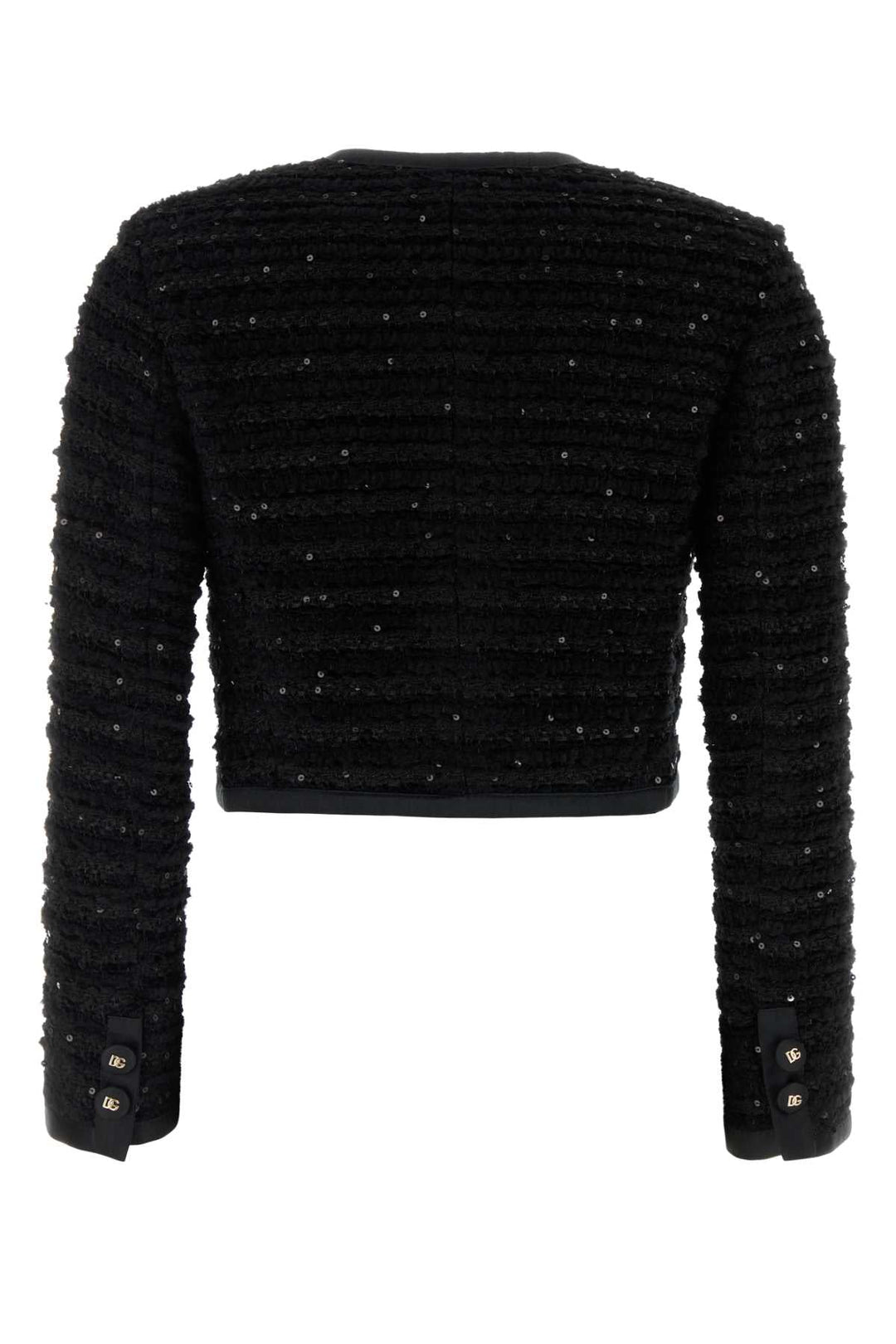 Dolce & Gabbana Women Black Tweed Blazer