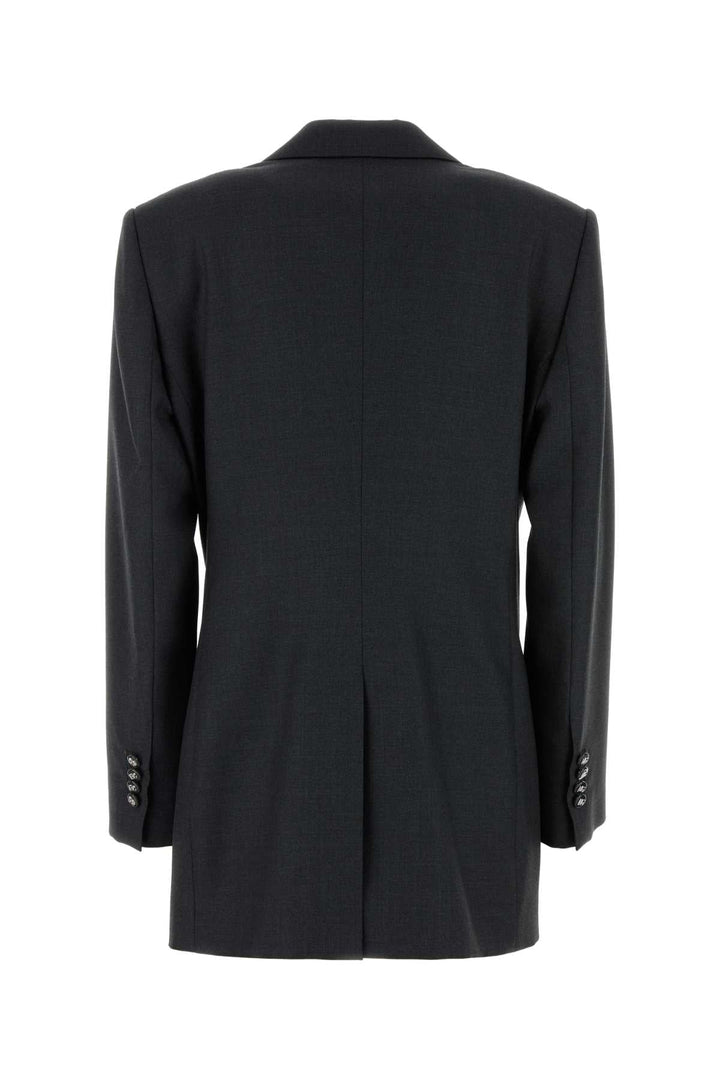 Dolce & Gabbana Women Graphite Wool Blazer