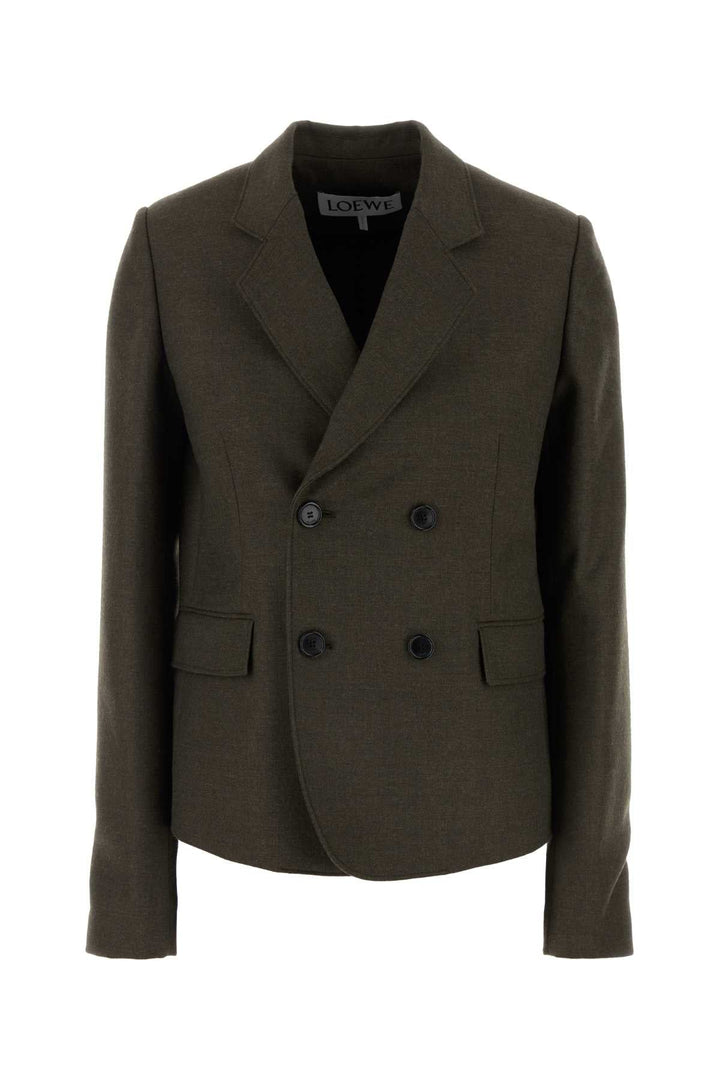 Loewe Women Brown Wool Blazer