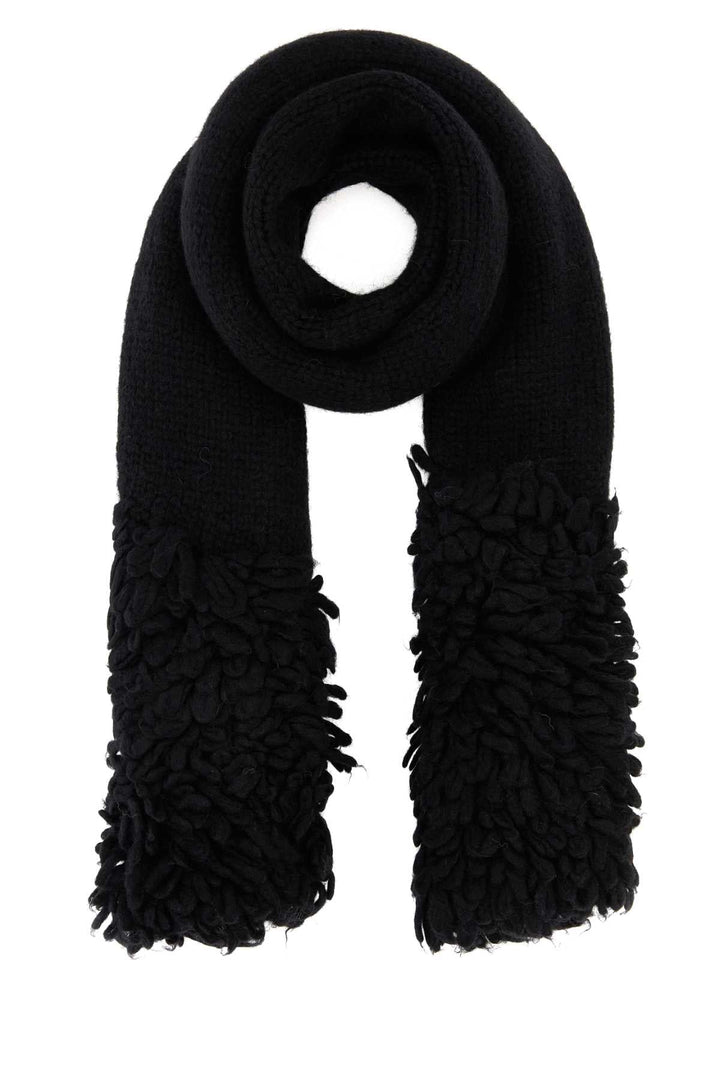 Loewe Women Black Alpaca Blend Scarf