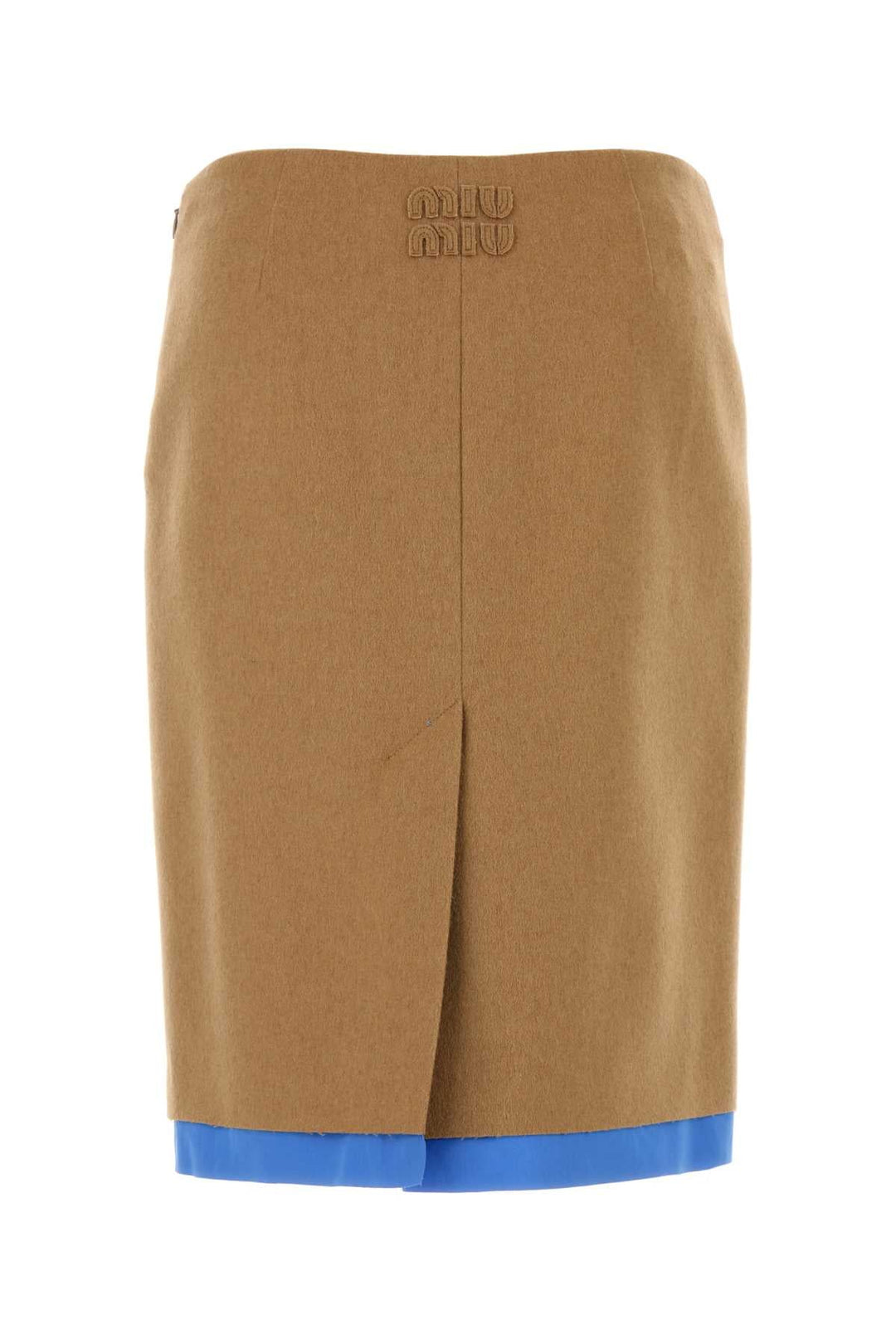 Miu Miu Women Beige Camel Skirt
