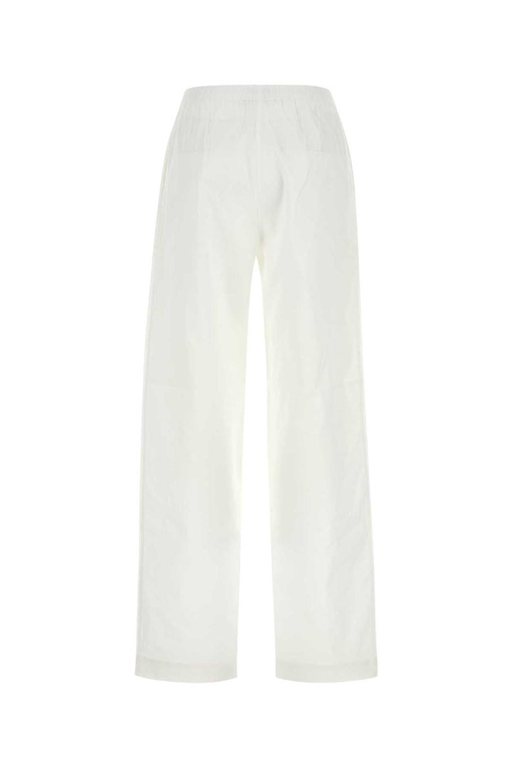 Miu Miu Women White Poplin Pyjama Pant