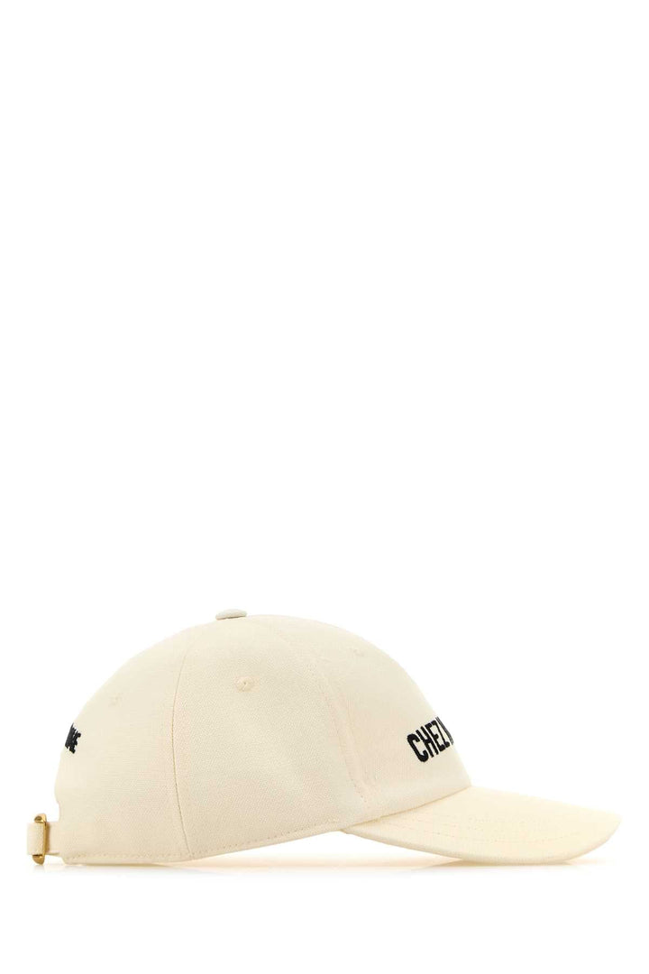 Valentino Garavani Men Ivory Cotton Baseball Cap