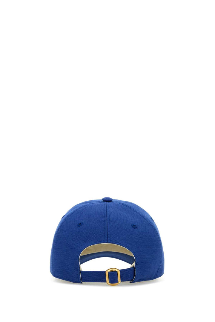 Valentino Garavani Men Electric Blue Cotton Baseball Cap