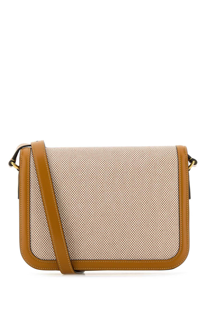 Valentino Garavani Men Two-Tone Canvas And Leather 9To5 Shoulder Bag