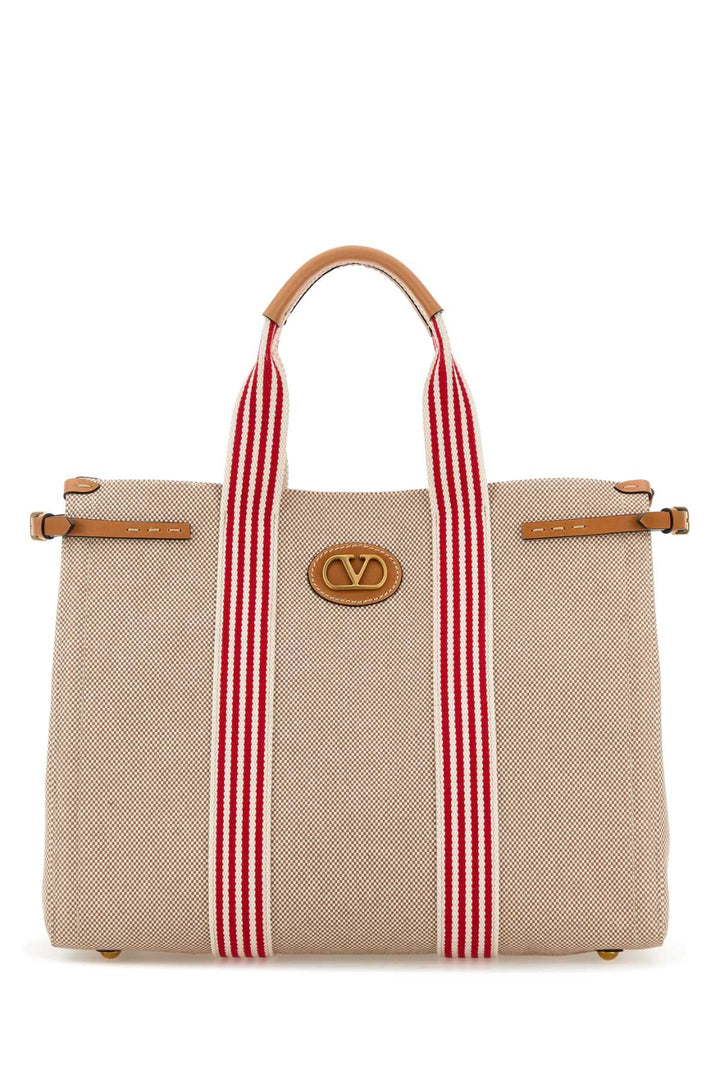 Valentino Garavani Men Two-Tone Canvas Antibes Shopping Bag