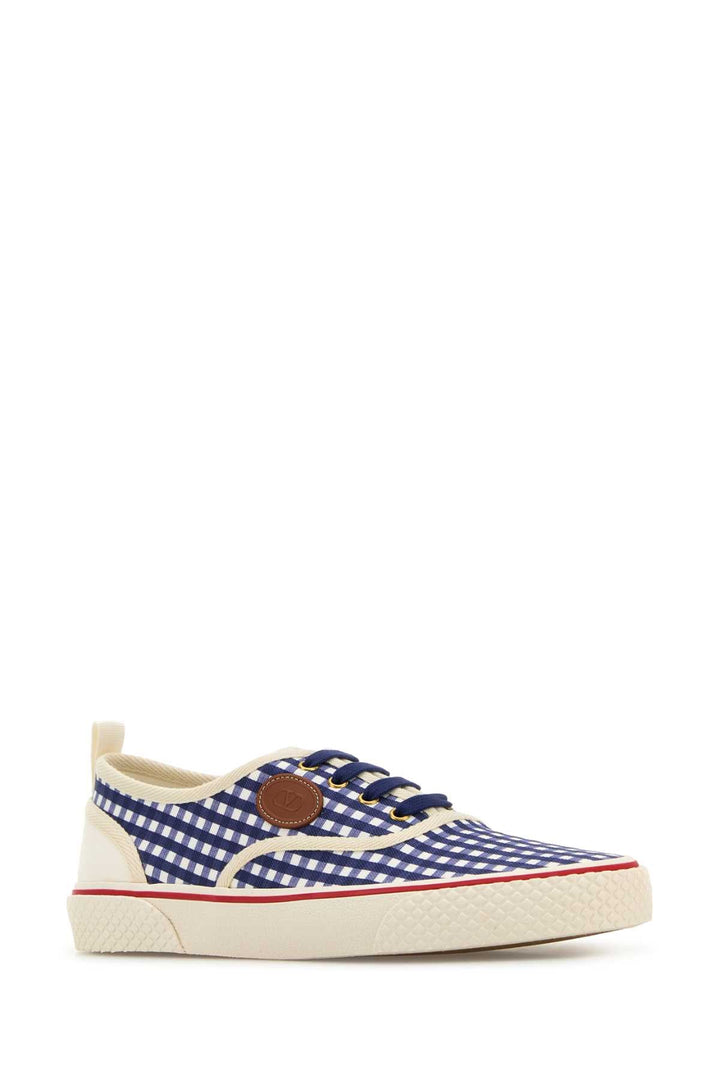 Valentino Garavani Men Printed Canvas Nojoke Sneakers