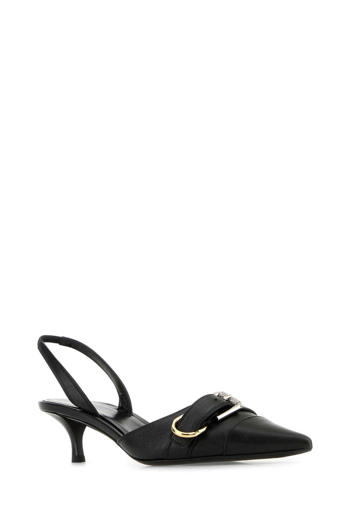 Givenchy Women Black Leather Voyou Pumps