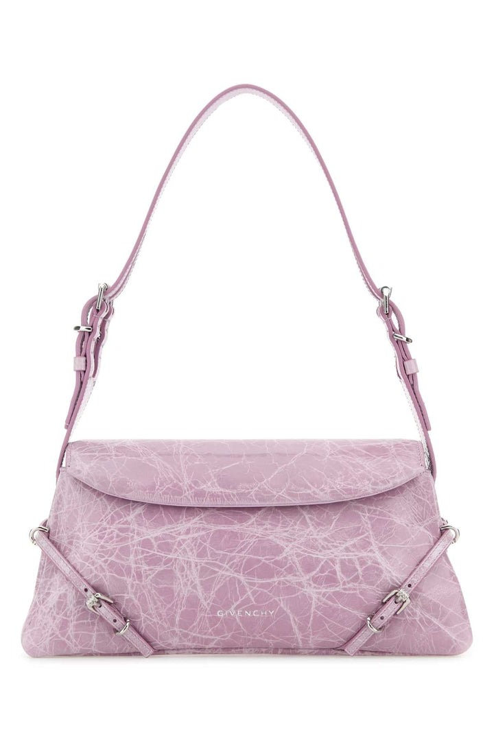Givenchy Women Lilac Leather Pâ€™Tit Voyou Shoulder Bag