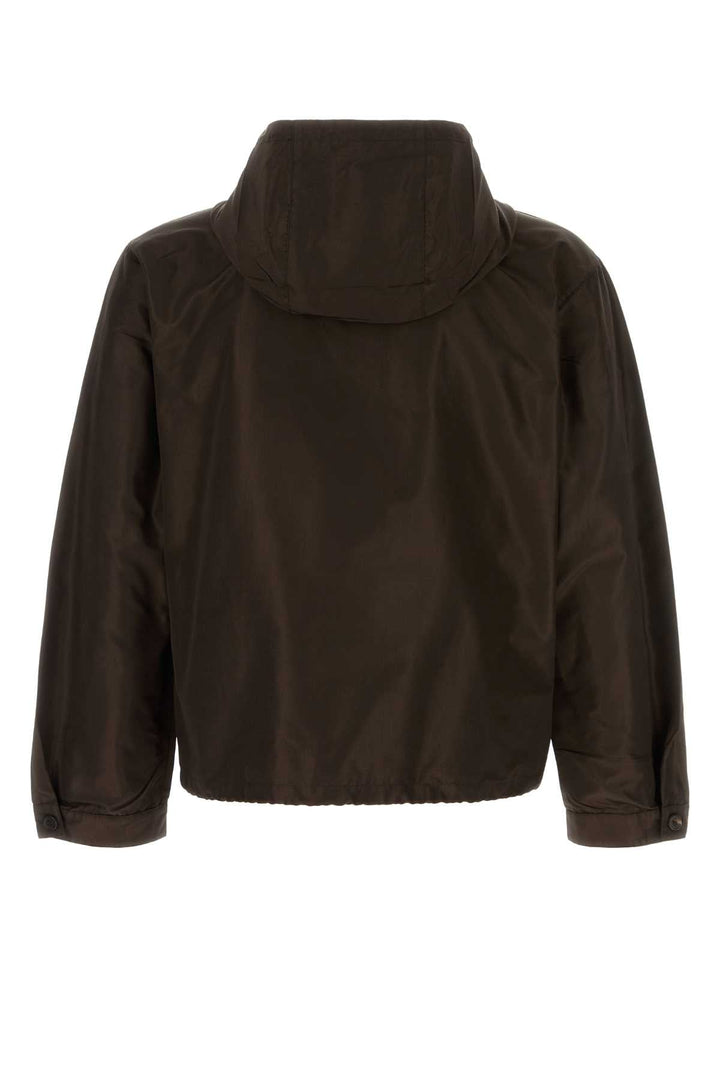Prada Men Brown Silk Jacket