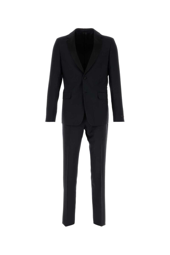 PRADA Men Midnight Blue Wool Blend Tuxedo