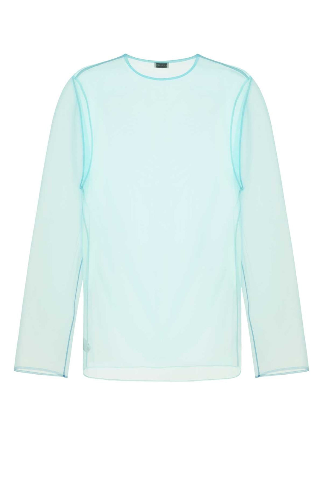 Dries Van Noten Men Light Blue Organza Camille Top