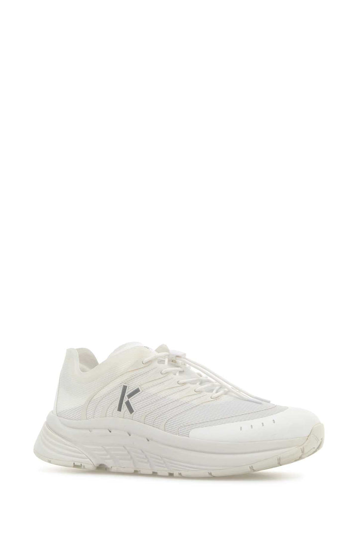 Kenzo Men White Mesh Pace 2.0 Sneakers