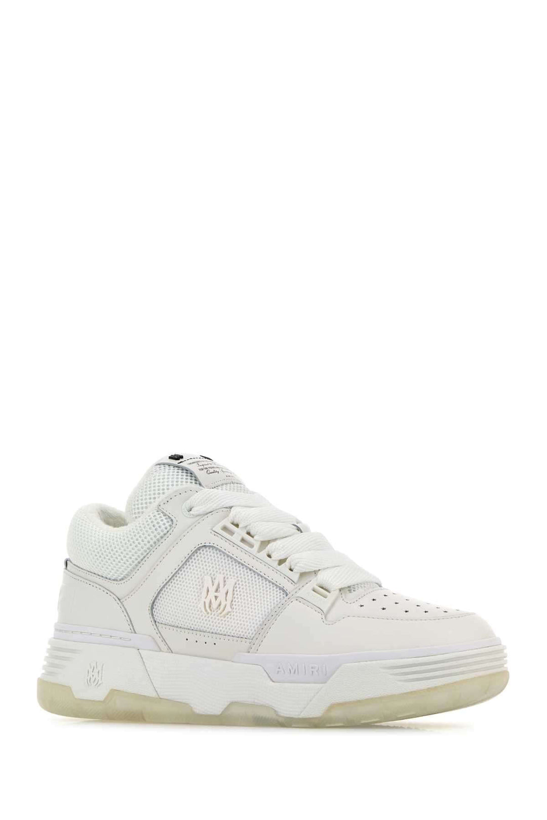 Amiri Men White Leather And Fabric Ma-1 Sneakers