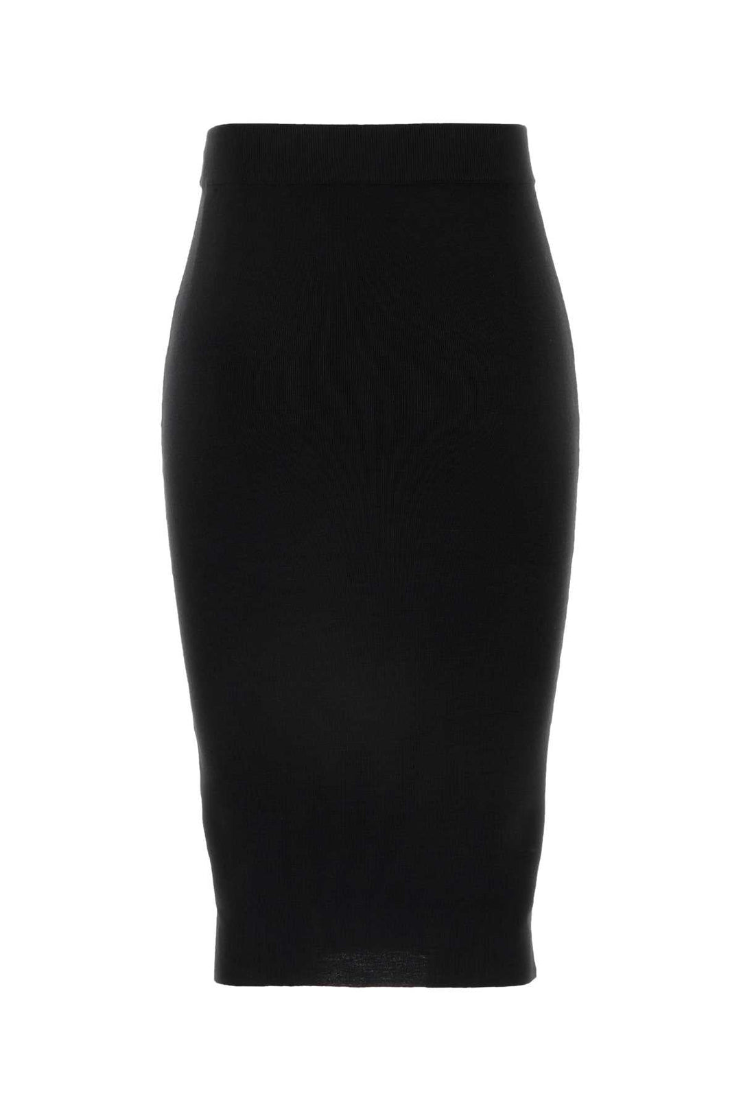 Saint Laurent Women Black Wool Skirt