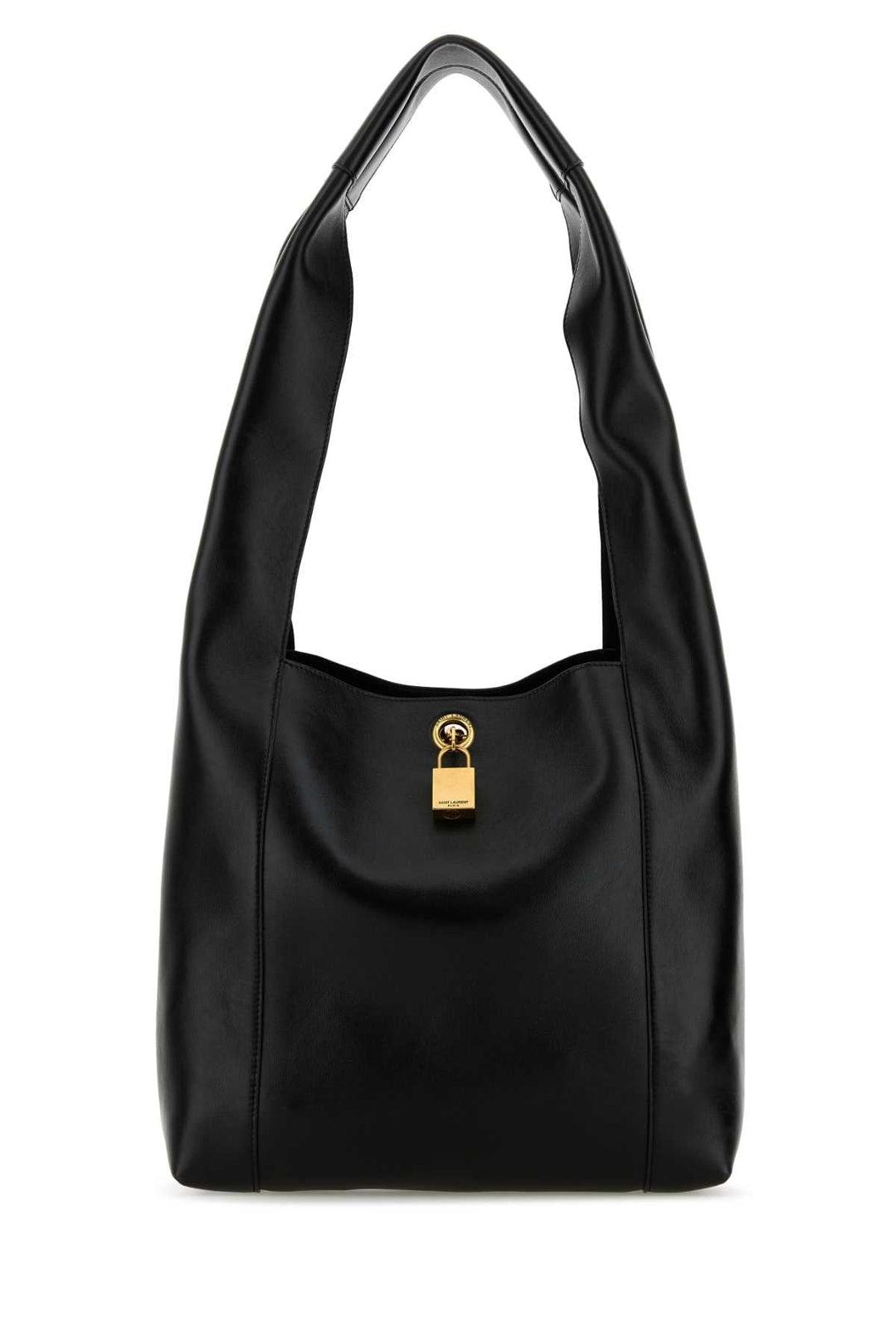 Saint Laurent Women Black Leather Tanger Shopping Bag