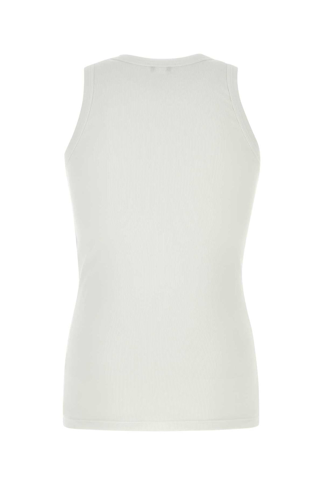 Alexander Mcqueen Men White Stretch Cotton Tank Top