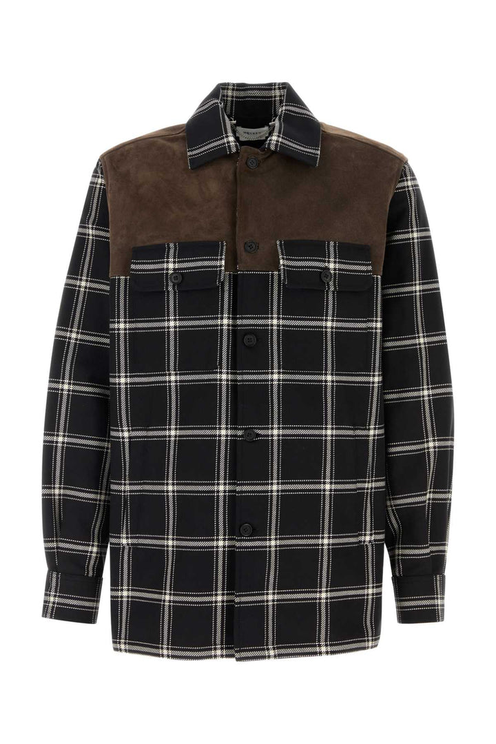 Alexander Mcqueen Men Embroidered Cotton Shirt