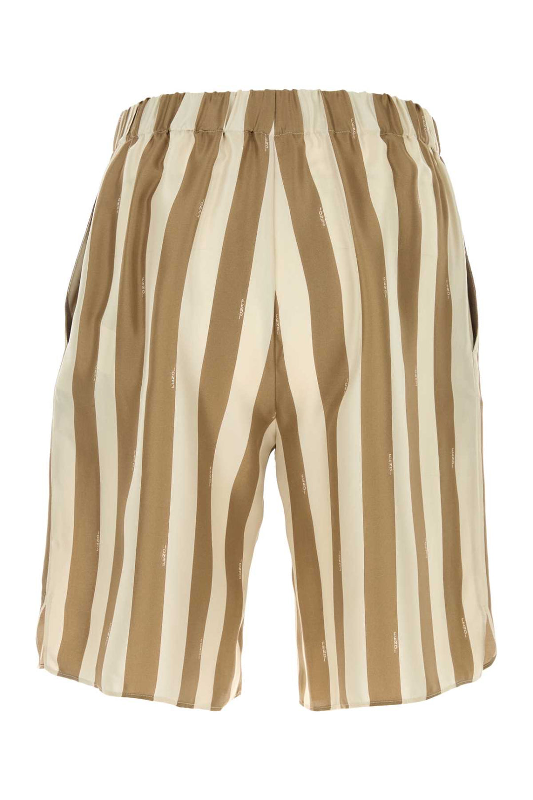 Fendi Men Printed Silk Bermuda Shorts