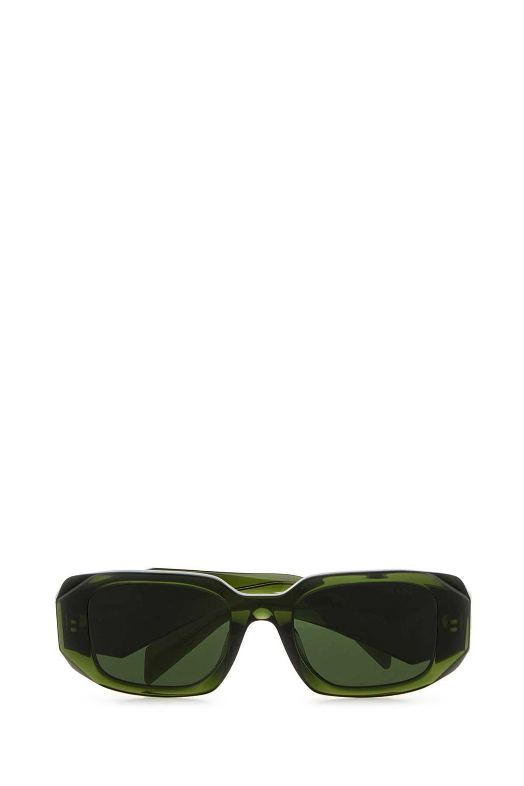 Prada Women Army Green Acetate Sunglasses