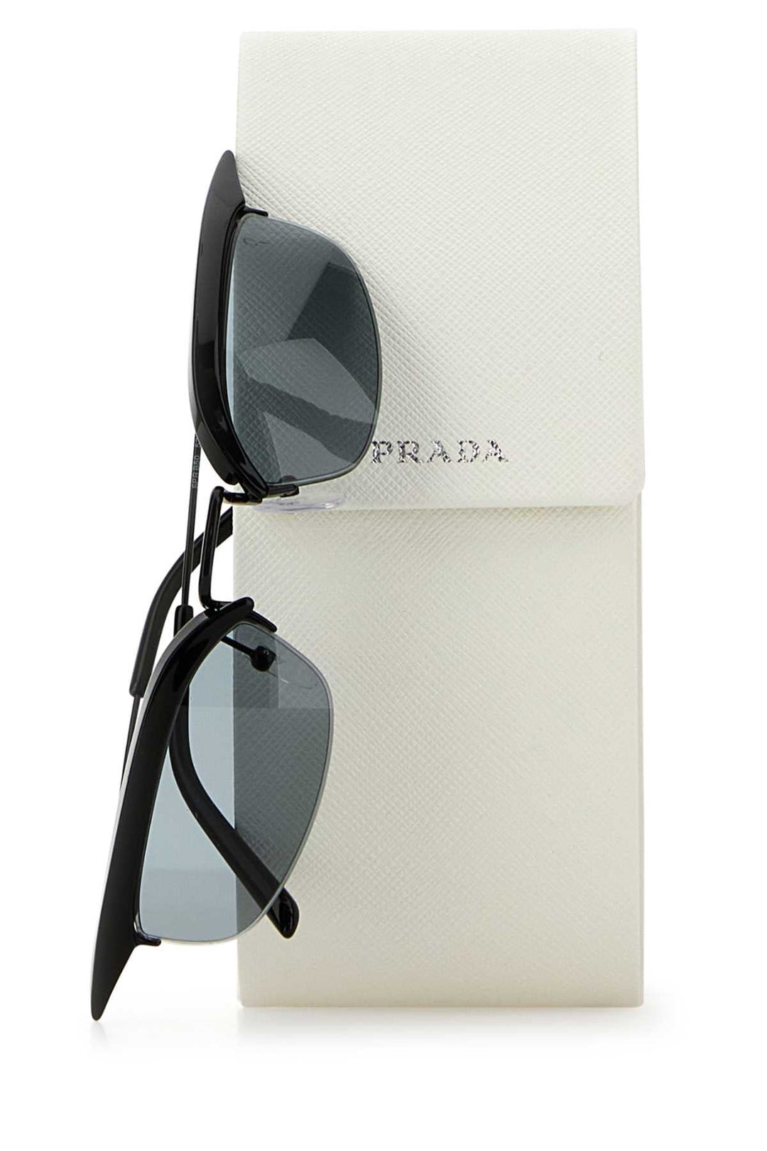 Prada Women Black Acetate And Metal Prada Runway Sunglasses