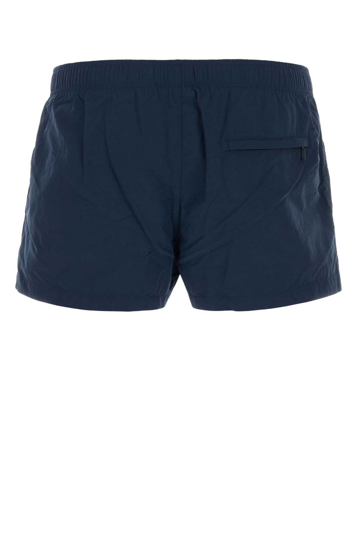 Versace Men Blue Nylon Bermuda Shorts