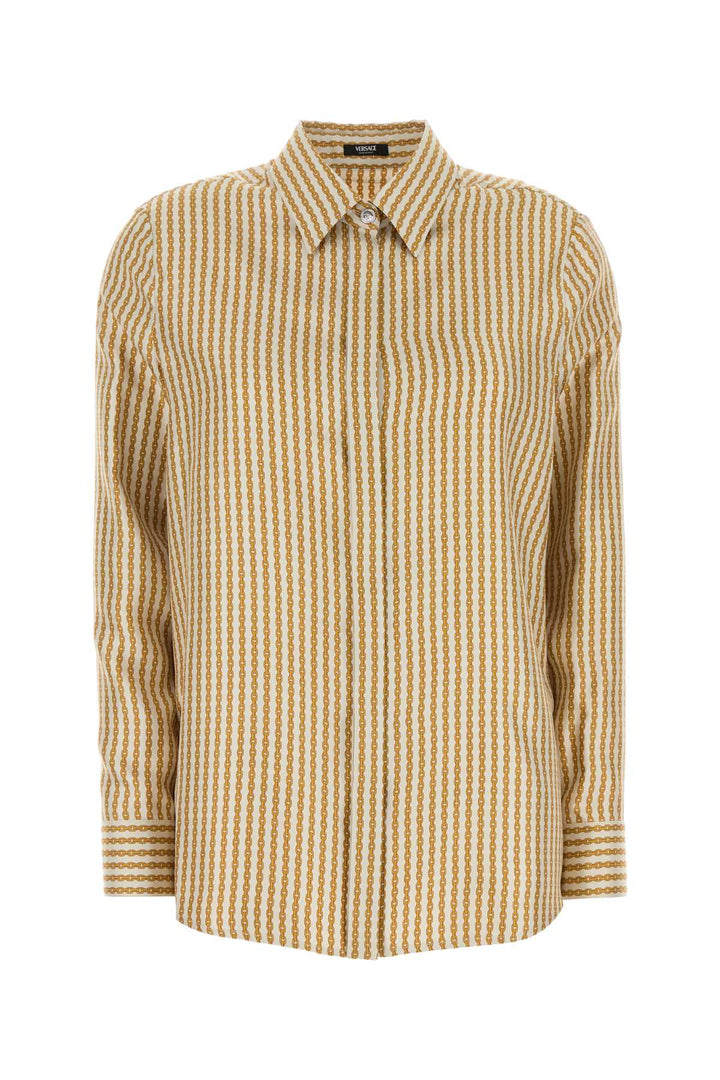 Versace Women Printed Silk Shirt