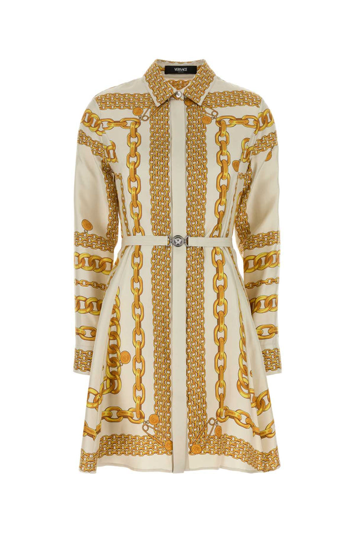 Versace Women Printed Silk Dress