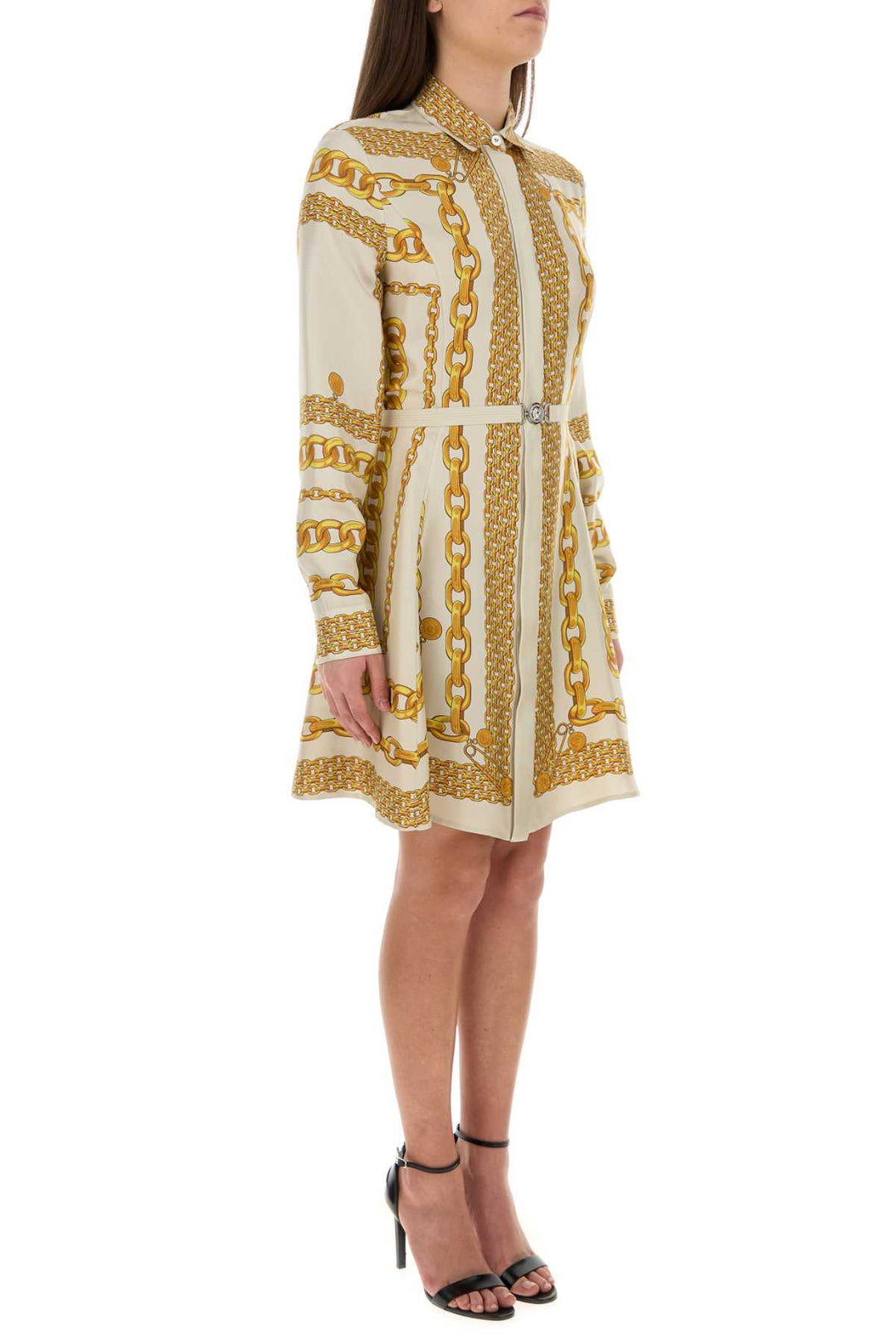 Versace Women Printed Silk Dress