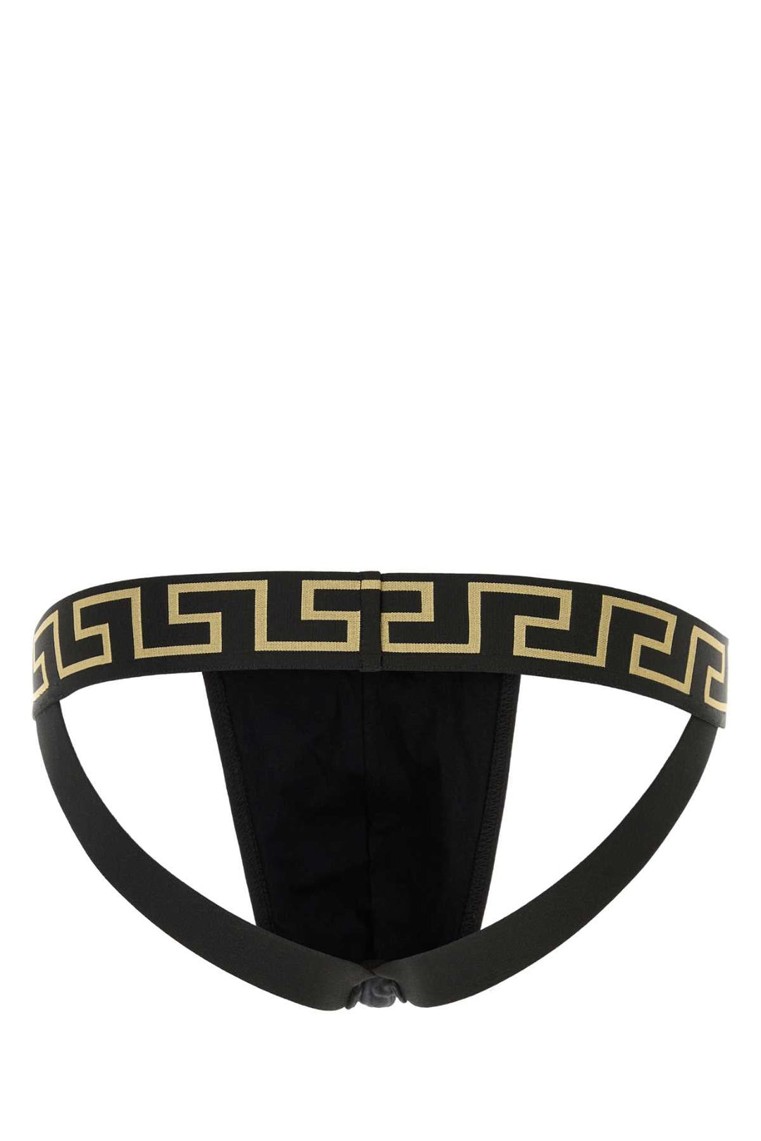 Versace Men Black Stretch Cotton Brief