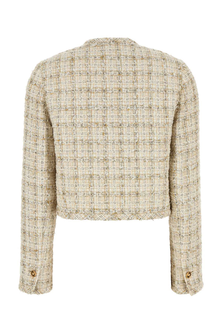 Versace Women Multicolor Tweed Blazer