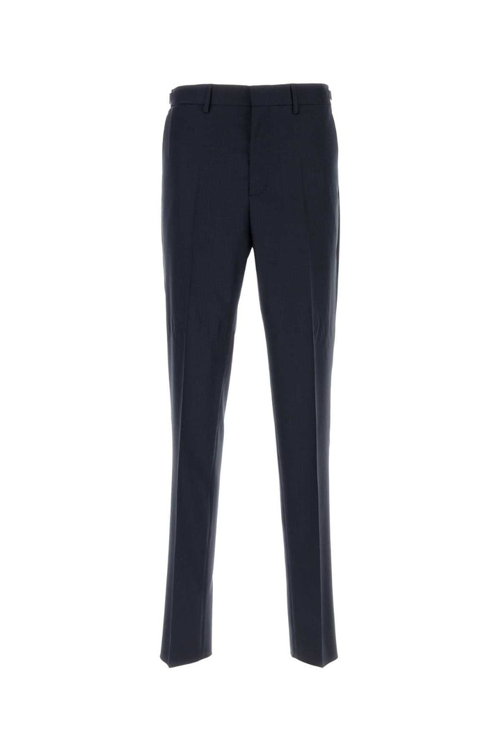 Versace Men Dark Blue Wool Pant