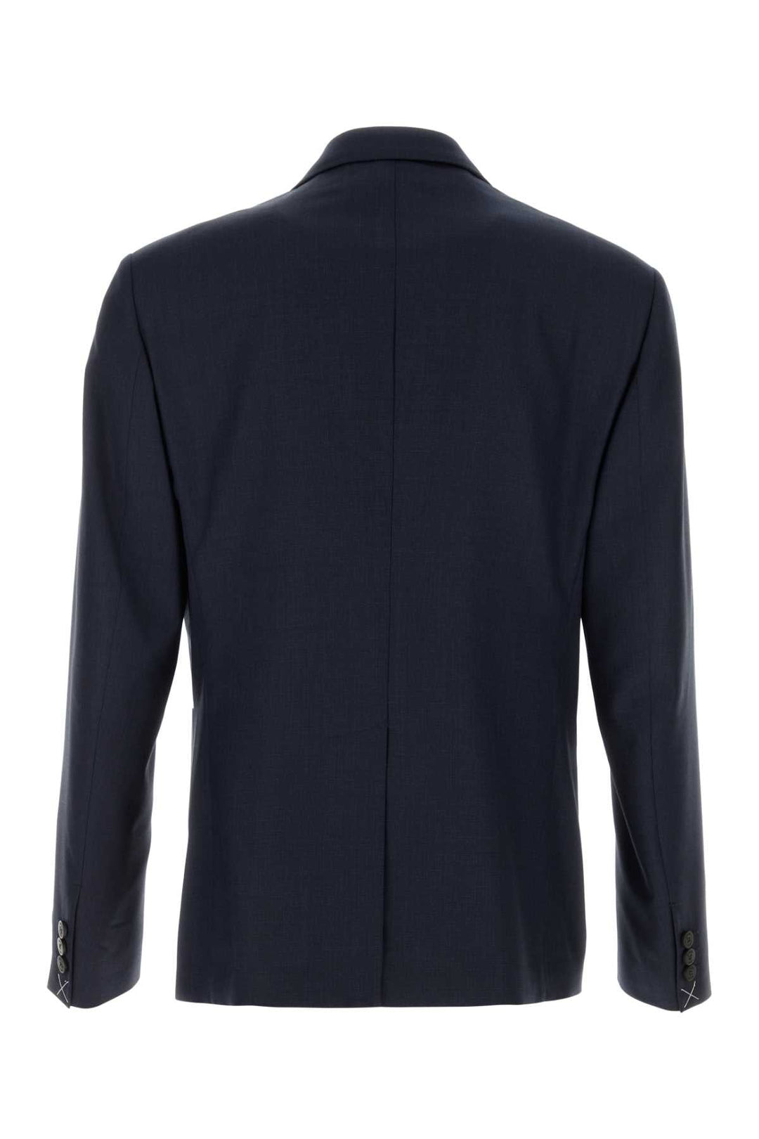 Versace Men Dark Blue Wool Blazer