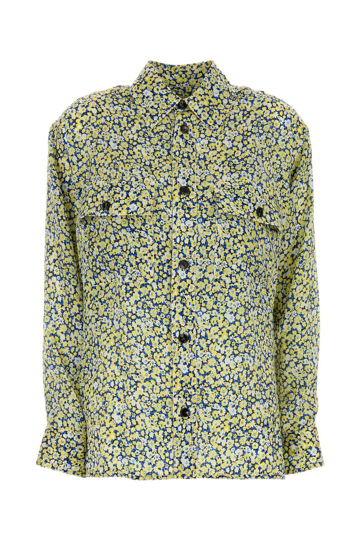 Bottega Veneta Women Printed Silk Shirt
