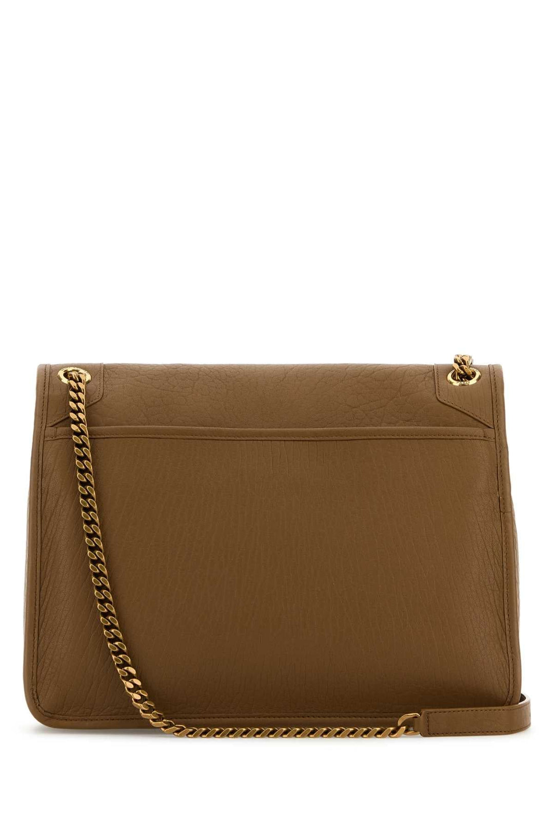 Saint Laurent Women Camel Leather Large Niki Bag