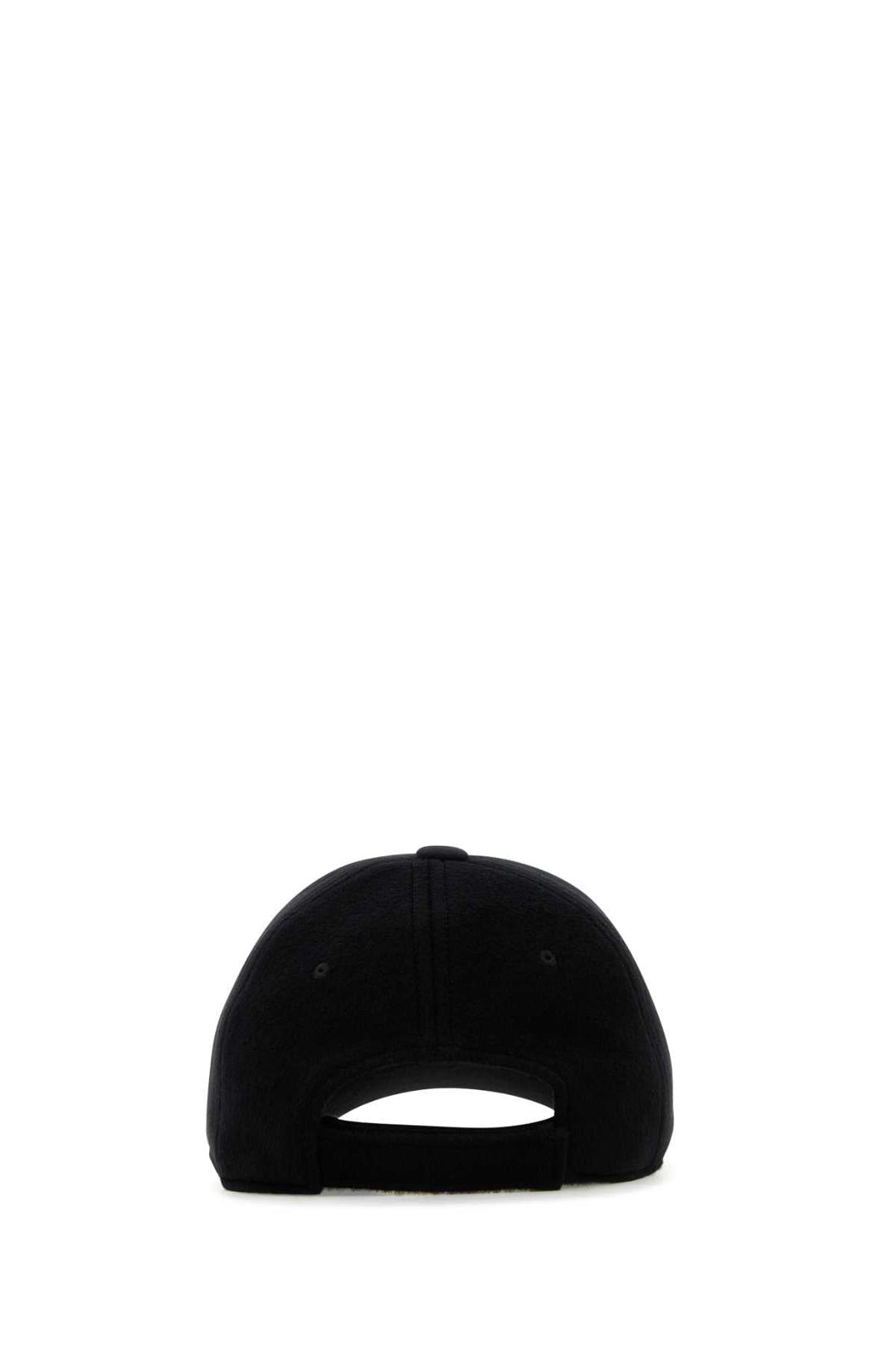Fendi Men Black Wool Blend Baseball Cap