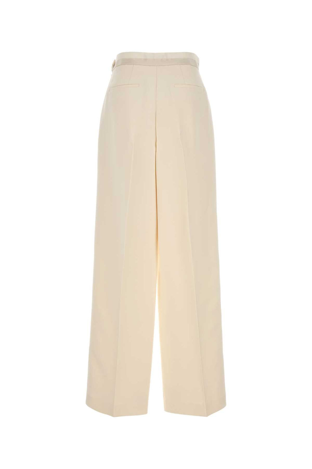Fendi Women Ivory Wool Blend Pant