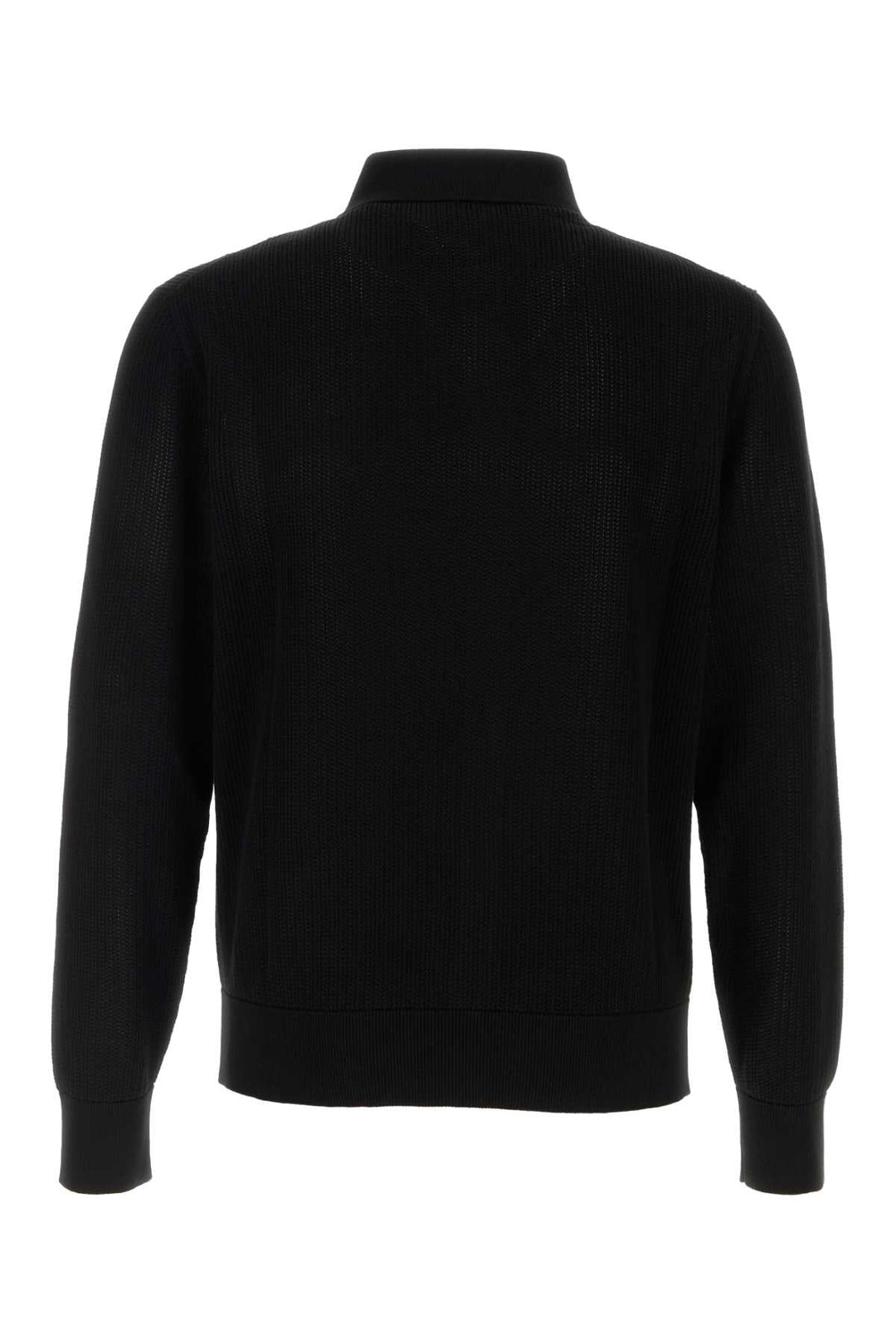 Dolce & Gabbana Men Black Mesh Cardigan