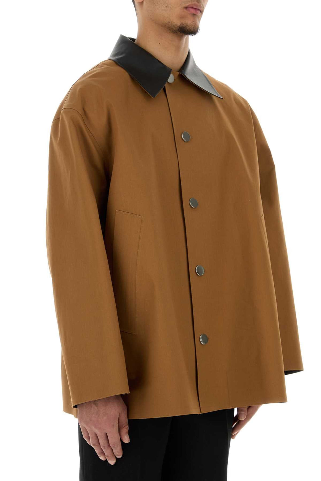 Jil Sander Men Caramel Cotton Trench Coat