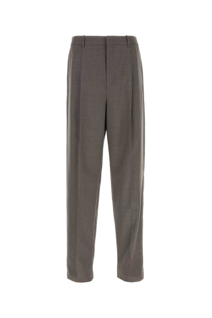Saint Laurent Men Dove Grey Wool Pant