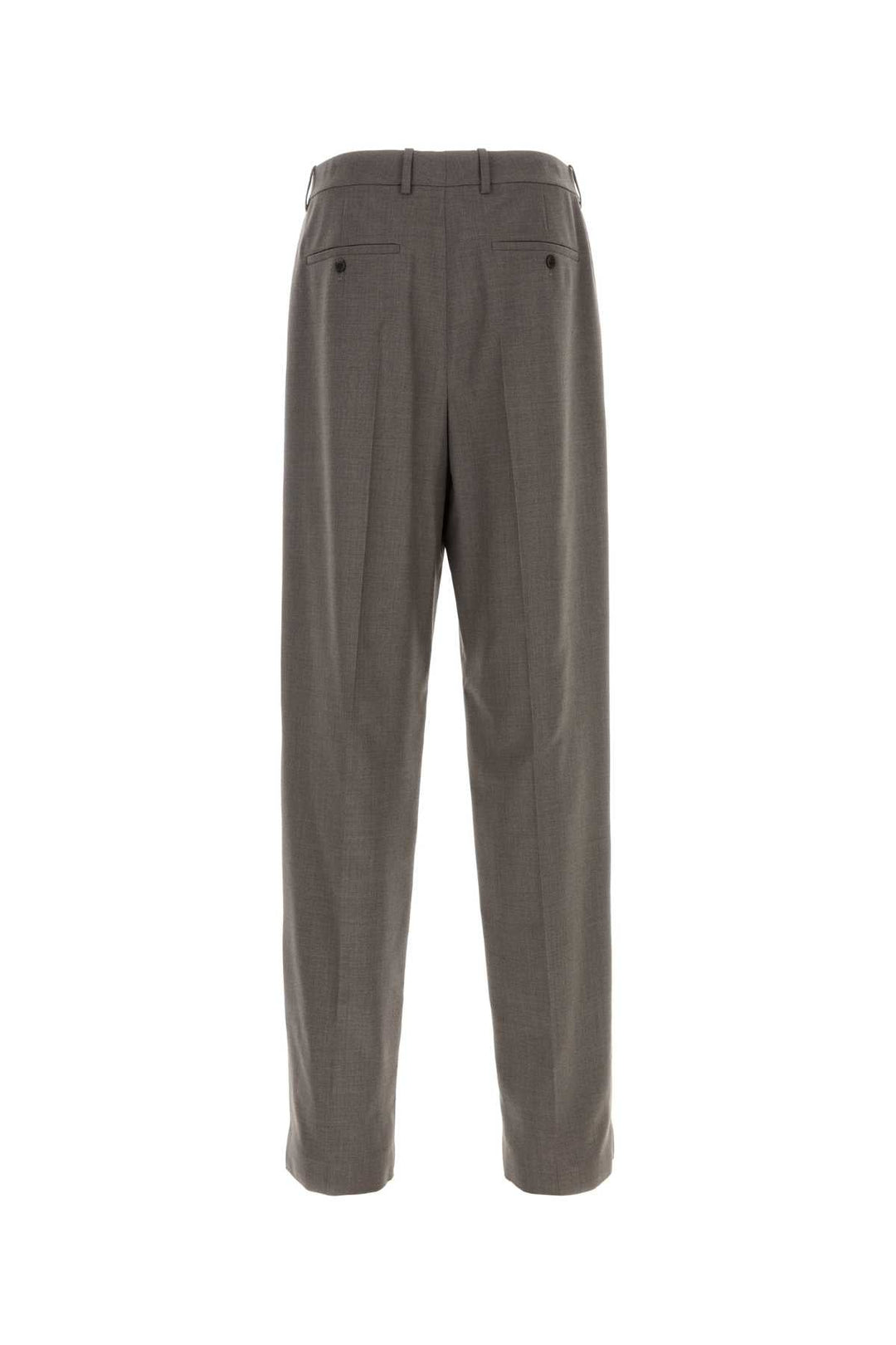 Saint Laurent Men Dove Grey Wool Pant