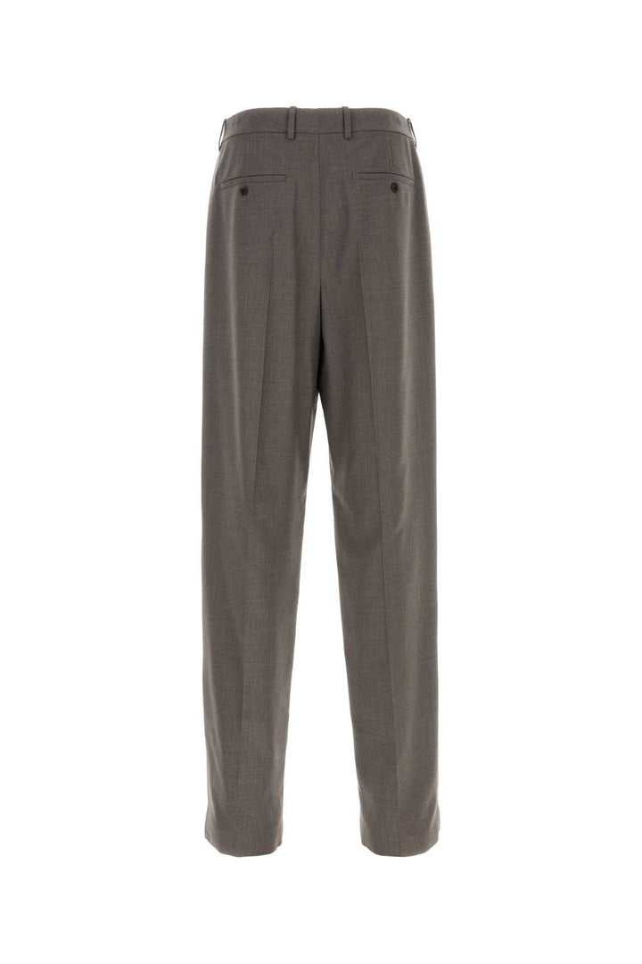 Saint Laurent Men Dove Grey Wool Pant